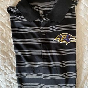 Nike . Mens golf shirt “Baltimore Ravens “ size L